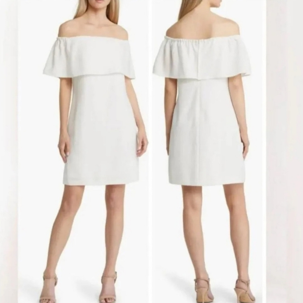 Charles Henry Strapless White Dress